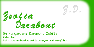 zsofia darabont business card